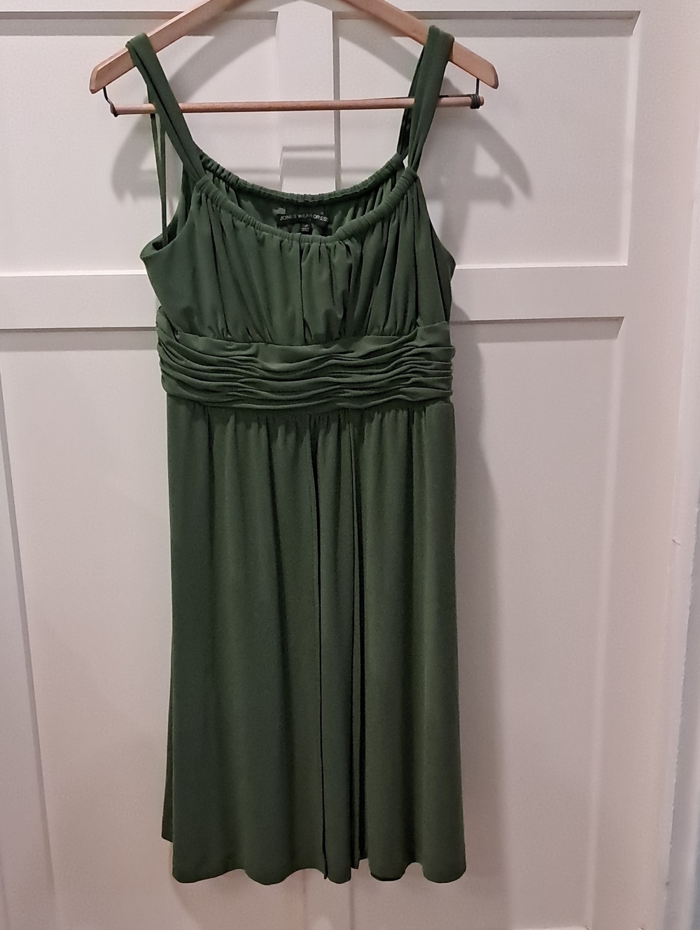 Jones Wear Dress- Olive Green Dress- 14p